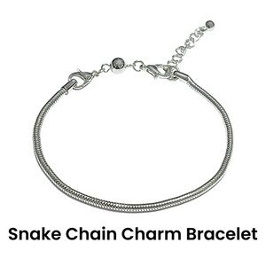 Things Rememered Snake Chain Charm Bracelet & Extender Chain